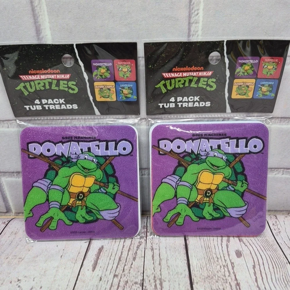 Lot Of 2, 4pc Teenage Mutant Ninja Turtles Bathtub‎ Treads, 4 Different Designs